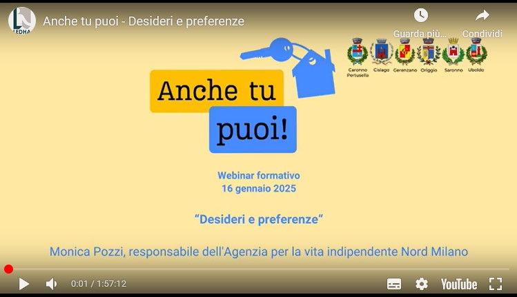Anche tu puoi - Desideri e preferenze